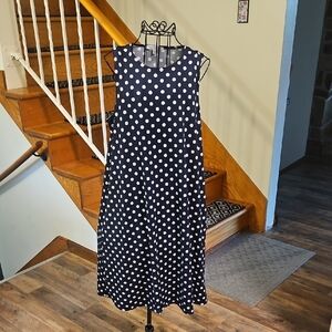 👗Annalee + Hope Blue and White Sleeveless Sundress